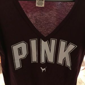 NWOT VS PINK V-neck Tee